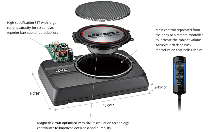 jvc underseat subwoofer